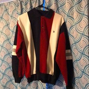 Striped Polo sweatshirt